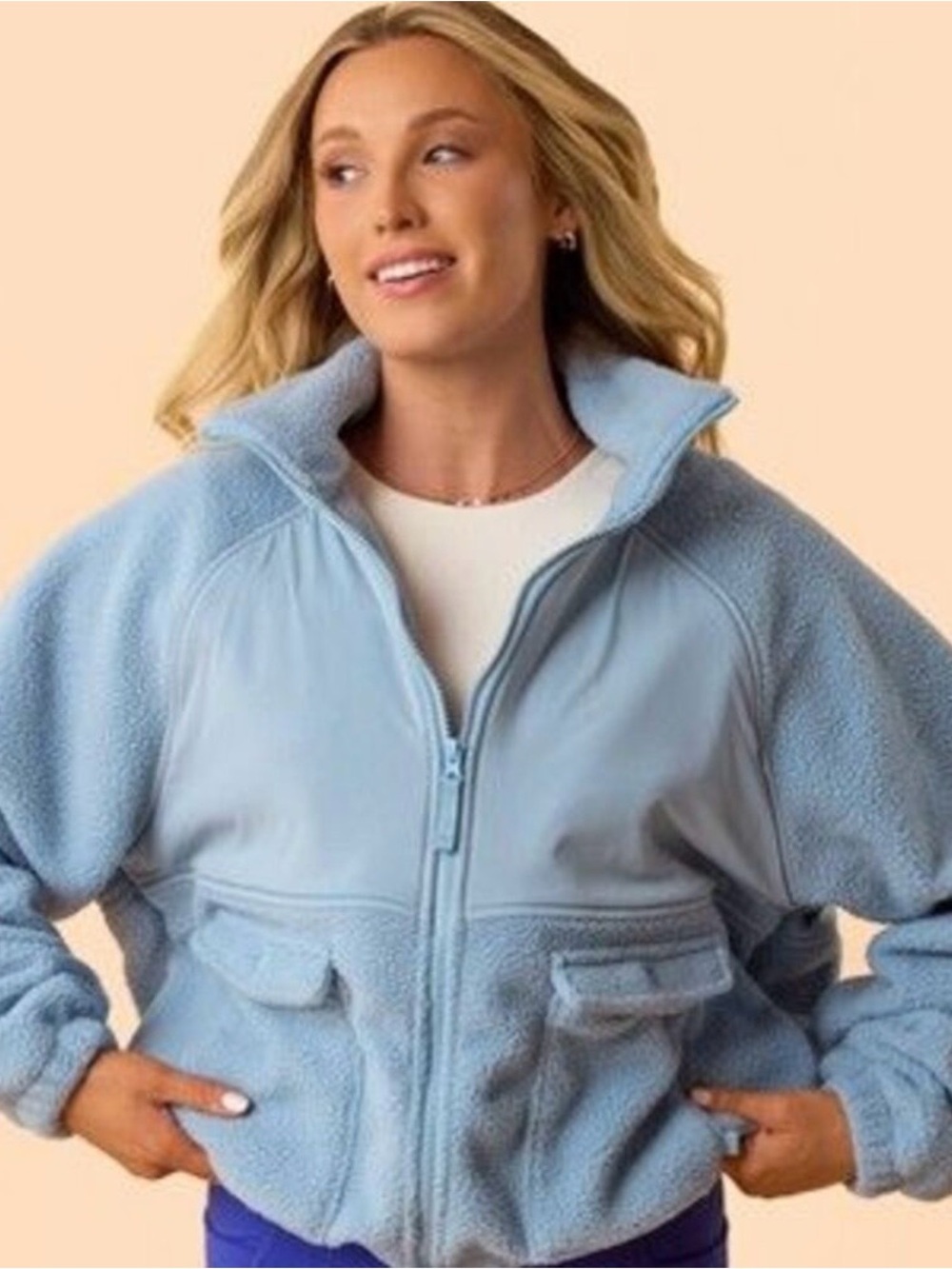 Blogilates Campfire Fleece Jacket - NWT